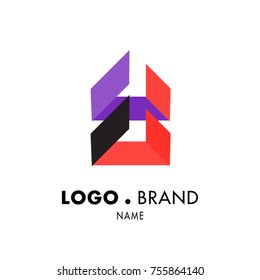Simple Geometric Corporate Logo Design