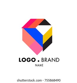 Simple Geometric Corporate Logo Design
