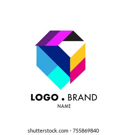Simple Geometric Corporate Logo Design
