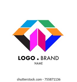 Simple Geometric Corporate Logo Design Stock Vector (Royalty Free ...