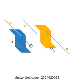 Simple geometric decorative vector elements