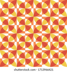 Simple geometric design. Contrast abstract seamless pattern for textile, wallpaper, wrapping paper, prints, surface design, web background or another accent etc.