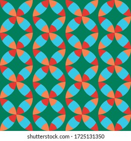 Simple geometric design. Contrast abstract seamless pattern for textile, wallpaper, wrapping paper, prints, surface design, web background or another accent etc.