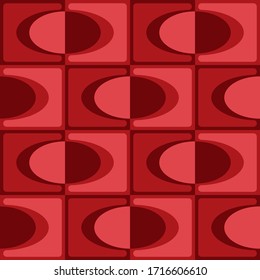 Simple geometric design. Elliptical contrast seamless pattern for textile, wallpaper, wrapping paper, prints, surface design, web background or another accent etc.