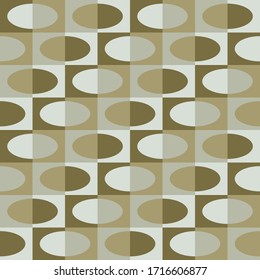 Simple geometric design. Elliptical contrast seamless pattern for textile, wallpaper, wrapping paper, prints, surface design, web background or another accent etc.
