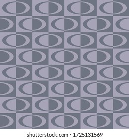 Simple geometric design. Elliptical contrast seamless pattern for textile, wallpaper, wrapping paper, prints, surface design, web background or another accent etc.