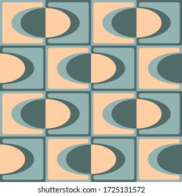 Simple geometric design. Elliptical contrast seamless pattern for textile, wallpaper, wrapping paper, prints, surface design, web background or another accent etc.