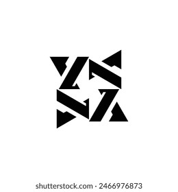 Simple geometric design logo template