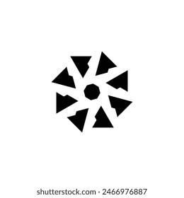 Simple geometric design logo template