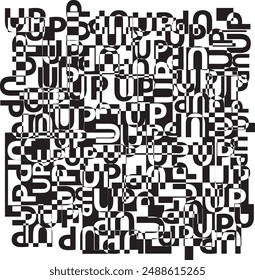 simple geometric design patterns Black and white

