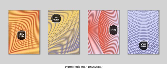 Simple geometric design title page background. Cool template journal header page set. First page minimal background for personal notebook, dairy or notepad.