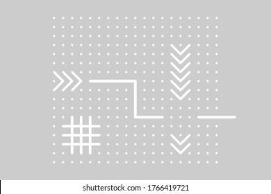 Simple geometric design, vector background.