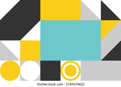 Simple geometric design, vector background.