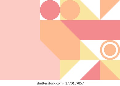 Simple geometric design, vector background.