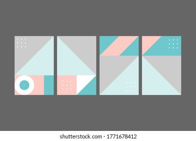 Simple geometric design, vector background.