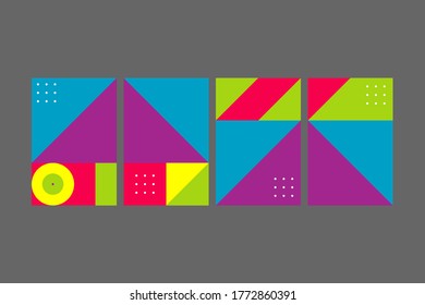 Simple geometric design, vector background.