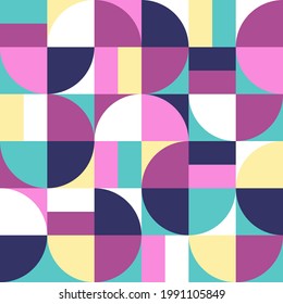 Simple geometric designs with editable bold blocks. Scandinavian style. Universal abstract seamless pattern