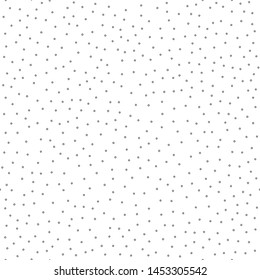 Simple geometric dots black and white seamless pattern, vector background