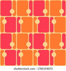 Simple geometric flat seamless pattern will attract attention and transform any surface. Suitable for web, ads, textile, printed goods and for any design project.