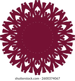 Simple geometric floral pattern. An abstract ornament.