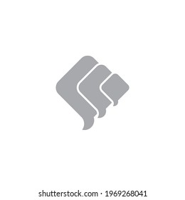 simple geometric flying kites symbol logo vector