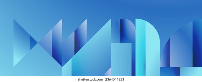 Simple geometric forms - dynamic geometric abstract background. Visual symphony of shapes and lines design for wallpaper, banner, background, landing page, wall art, invitation, prints, posters