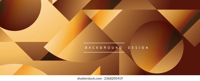 Simple geometric forms - dynamic geometric abstract background. Visual symphony of shapes and lines design for wallpaper, banner, background, landing page, wall art, invitation, prints, posters