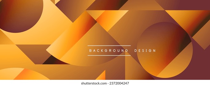 Simple geometric forms - dynamic geometric abstract background. Visual symphony of shapes and lines design for wallpaper, banner, background, landing page, wall art, invitation, prints, posters