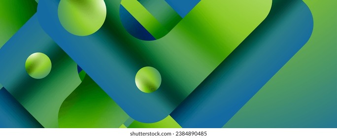 Formas geométricas simples - fondo abstracto geométrico dinámico. Sinfonía visual de formas y líneas de diseño para papel tapiz, banner, fondo, página de inicio, arte mural, invitación, impresiones, carteles