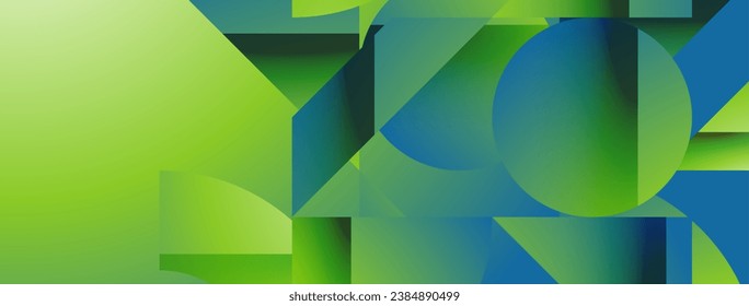 Simple geometric forms - dynamic geometric abstract background. Visual symphony of shapes and lines design for wallpaper, banner, background, landing page, wall art, invitation, prints, posters
