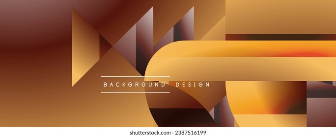 Simple geometric forms - dynamic geometric abstract background. Visual symphony of shapes and lines design for wallpaper, banner, background, landing page, wall art, invitation, prints, posters