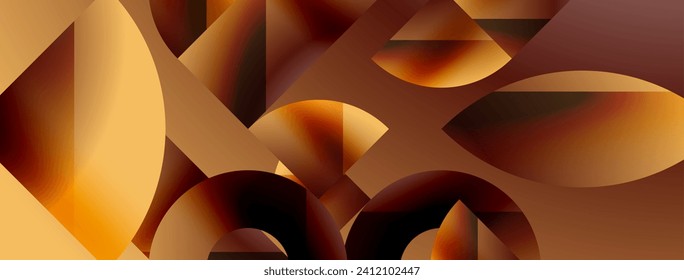 Simple geometric forms - dynamic geometric abstract background. Visual symphony of shapes and lines design for wallpaper, banner, background, landing page, wall art, invitation, prints, posters