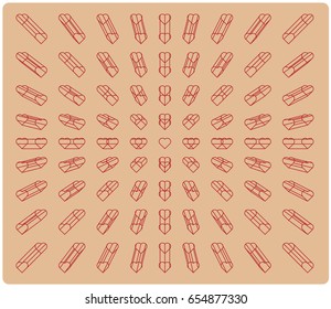 simple geometric heart move background vector