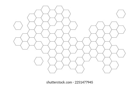 Simple geometric hexagon background. vector illustration