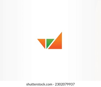 simple geometric icon shape logo design concept