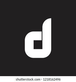 simple geometric letter d logo 