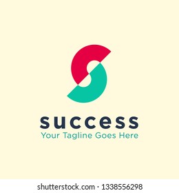 simple geometric letter S logo icon design template elements. company/corporate logo. initial logo. multimedia logo