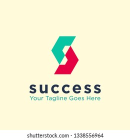 simple geometric letter S logo icon design template elements. company/corporate logo. initial logo. multimedia logo