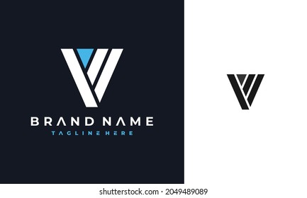 simple geometric letter V logo