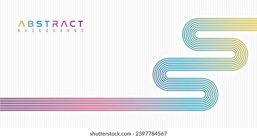 simple geometric line colorful abstract background