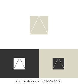 Concepto creativo de diseño de logotipo triangular. Vector para empresas. Eps 10 de moda