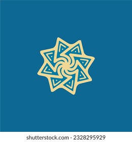 Simple geometric logo design. Modern bussiness logo. Abstract vector logo symbol.