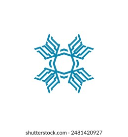 Simple geometric logo design template with letter X