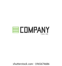Simple and geometric logo template for companies.