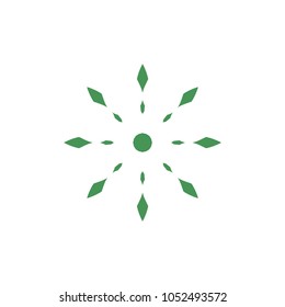 Simple geometric logo template. Modern business icon. Hexagon round ornament. Vector symbols, emblems, element and logotypes.