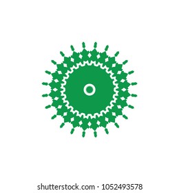 Simple geometric logo template. Modern business icon. Hexagon round ornament. Vector symbols, emblems, element and logotypes.