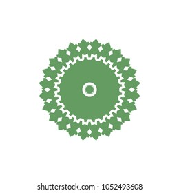 Simple geometric logo template. Modern business icon. Hexagon round ornament. Vector symbols, emblems, element and logotypes.