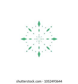 Simple geometric logo template. Modern business icon. Hexagon round ornament. Vector symbols, emblems, element and logotypes.