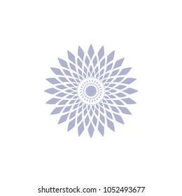 Simple geometric logo template. Modern business icon. Hexagon round ornament. Vector symbols, emblems, element and logotypes.