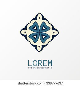 Simple geometric logo template. Modern business icon set. Square ornament. Vector symbols, emblems, element and logotypes.